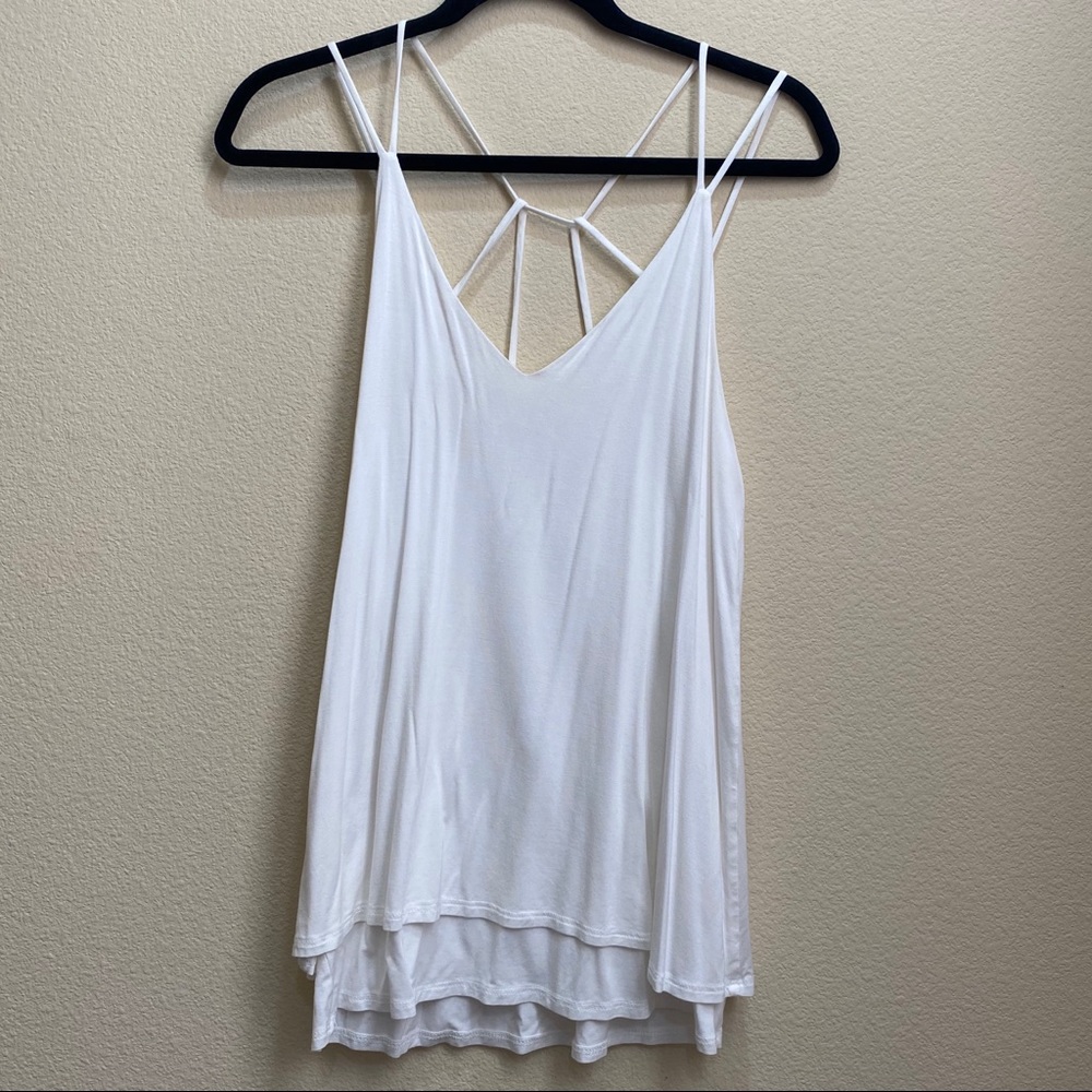 ANGL - White Cut Out Cami Top